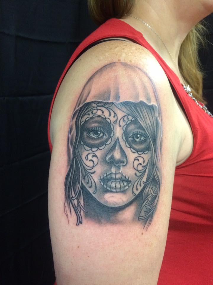 Day of the dead girl tattoo2